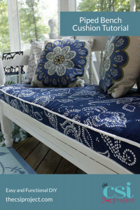 Piped Bench Cushion Tutorial