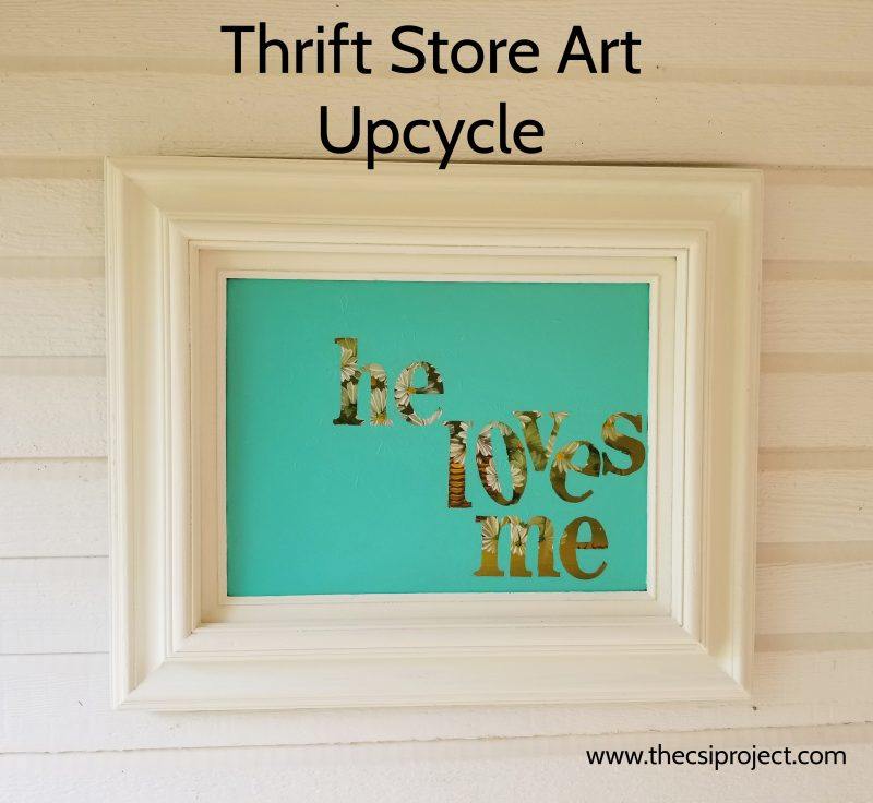 Thrift Store Art Upcycle